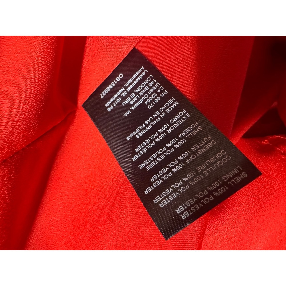 Maeve Anthropologie Red Sequin Blazer Dress Petite 4P Holiday Party Mini Sparkly - Picture 9 of 12